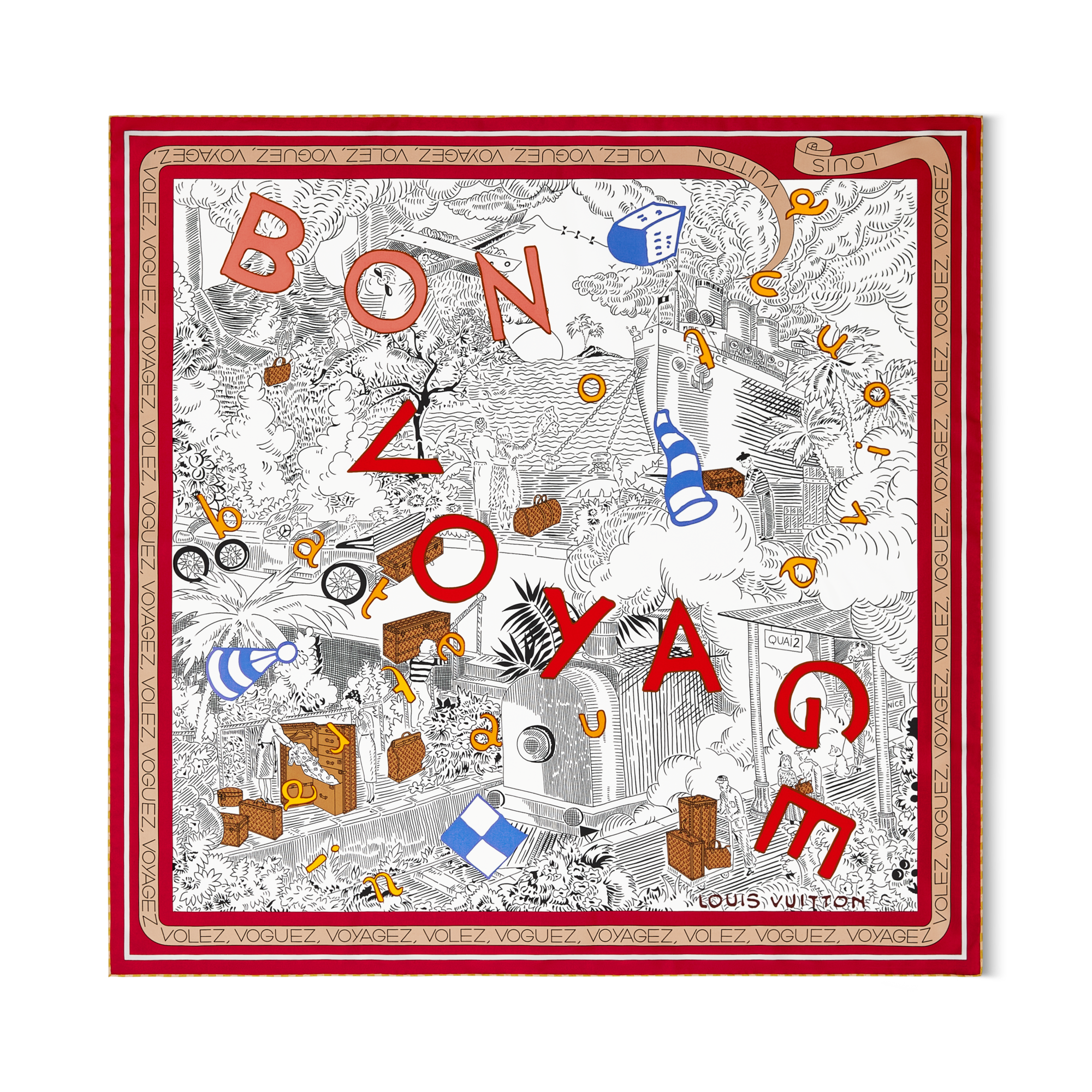 アレンジ自在◎*LOUIS VUITTON* カレ90・ボン ヴォワイヤージュ カレ90・ジュ ドゥ ヴォワイヤージュ S00｜ルイ・ヴィトン 公式